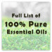 100% Pure Essential Oils